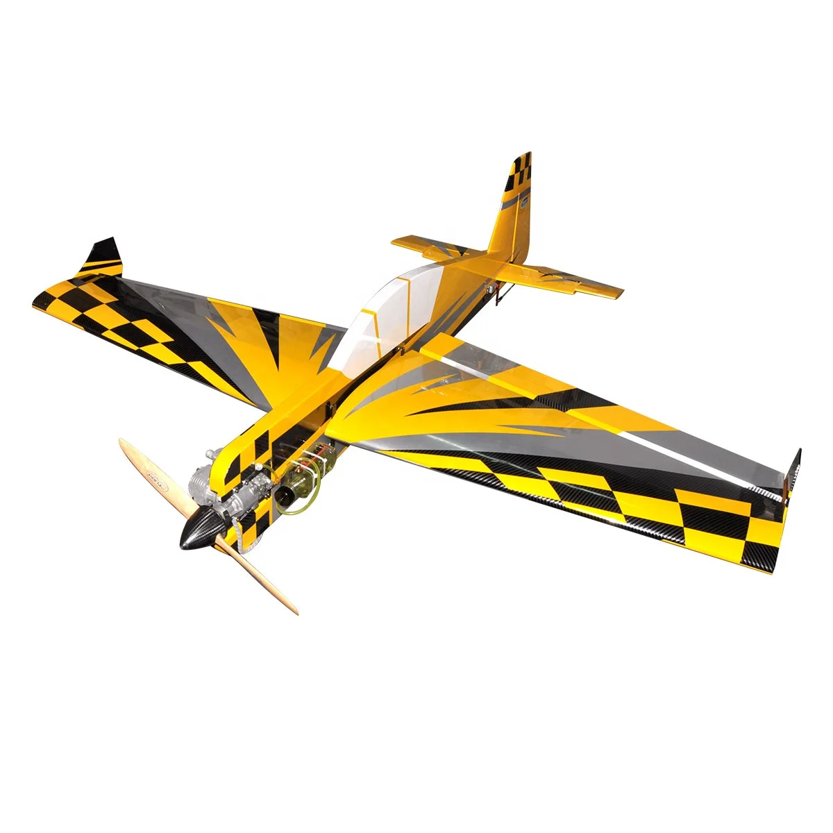 YAK-54 65 Inch Profile Gasoline Electric Two Mode Balsa Wood RC Fixed Wing Model Plane Competition Stunt Airplane