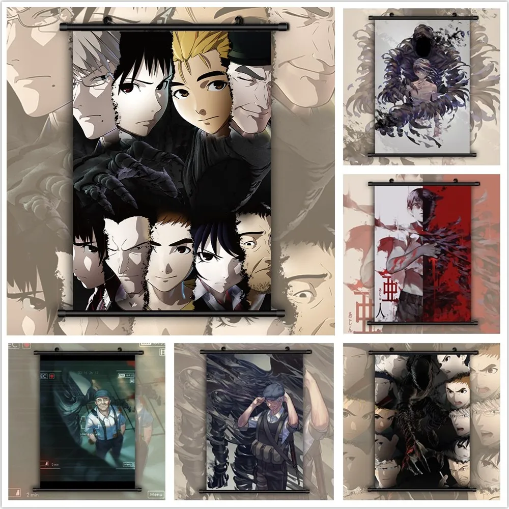 Canvas Painting Ajin Demi-Human Nagai Kei Kuroi Yuurei Satou Print Wall Decor Pictures Poster Wall Art Prints Bedroom Home Decor