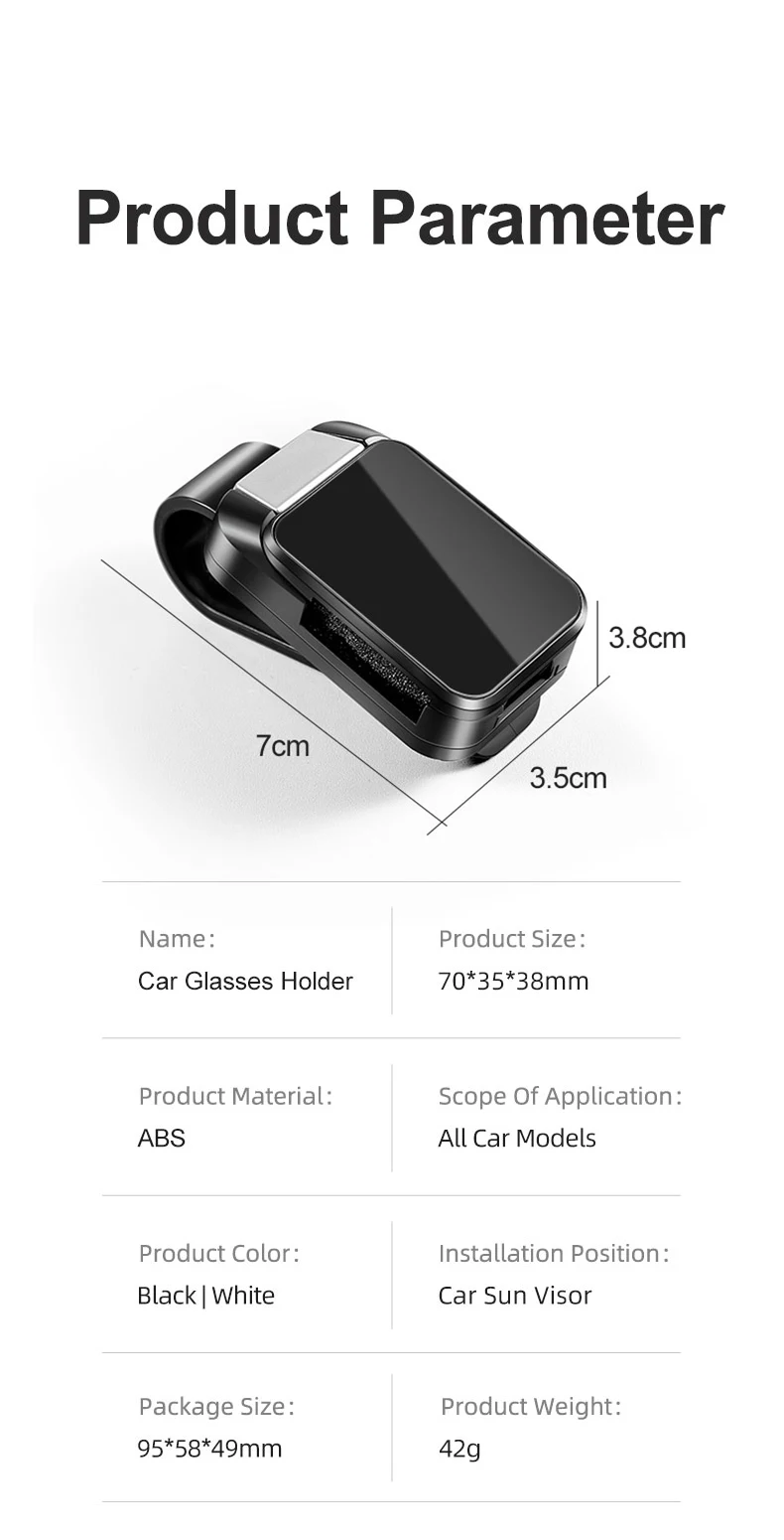 Auto Sonnenbrillenhalter Brillengestell für Chery Jaecoo J5 J7 J8 7 Phev 2023 2024 2025 Auto Sonnenblende Brillenhalter Ticketclip – Detail 10