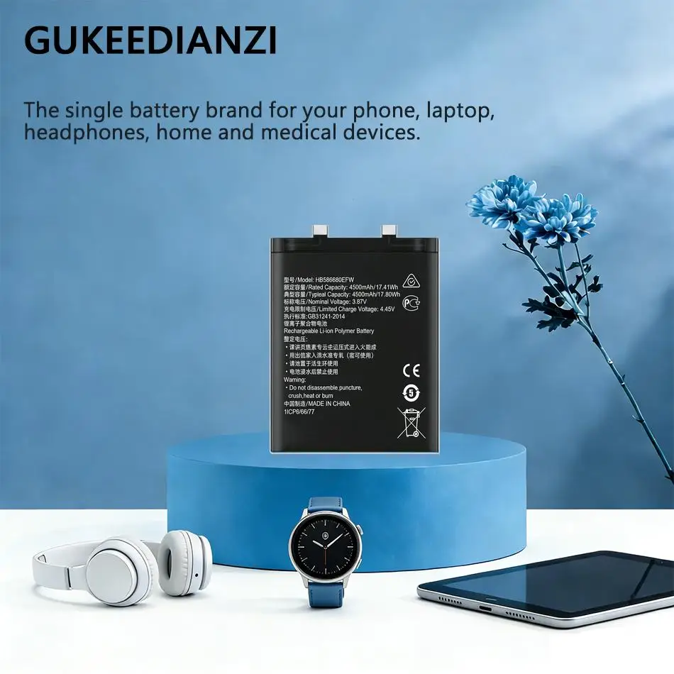 

Аккумулятор для мобильного телефона Huawei Honor Magic 4 Pro 4Pro Magic4 4600 мАч HB586680EFW, высокая производительность, длительное время работы