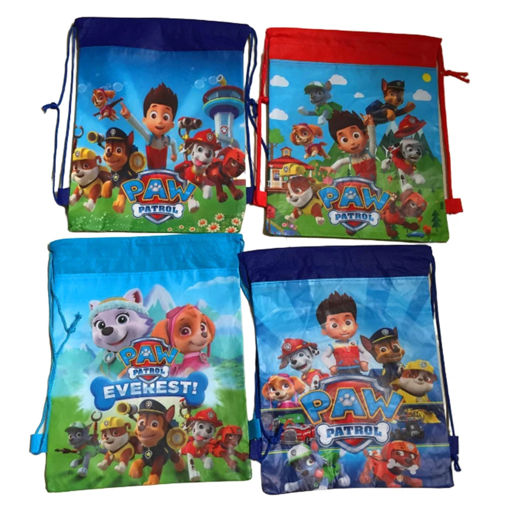 

PAW Patrol Birthday Chase non-woven Fabric Children Favorite Travel Bag Party Decor Dog Cute Cartoon Children's Toy Bag Gifts