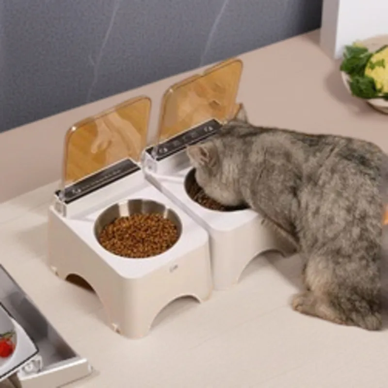 

Автоматическая кормушка для кошек с инфракрасным датчиком, съемная чаша, работающая от батареи, интеллектуальная крышка, дозатор кормления для собак для домашних животных