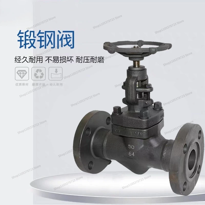 For Small Diameter Gate Valve A105 Butt Welding Forged Steel Globe Valve, Flange Forged Steel Valve DN50