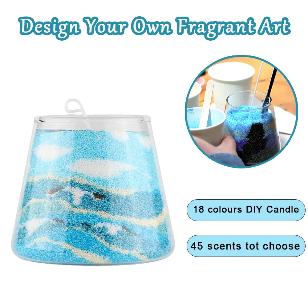 Zestaw do samodzielnego tworzenia świec z piasku dla dzieci – akcesoria do robienia świec z wosku |   Ręcznie robiona zabawka dla rodziców i dzieci