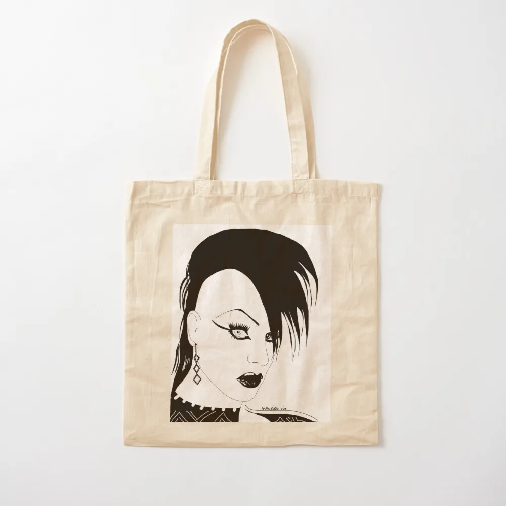 TASTY TIM (B&W Vers.) حقيبة حمل، حقائب بقالة قابلة لإعادة الاستخدام، حقيبة يد، حقائب يد نسائية للمتسوقين، قماش نسائي