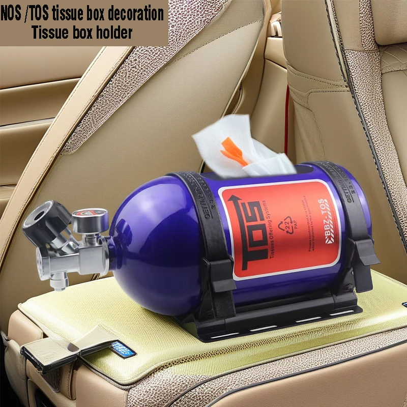 

NOS Азотная система, коробка для салфеток, алюминиевая коробка для хранения салфеток для салона автомобиля, TOS, диспенсер для салфеток, держатель для бумажных полотенец, милый