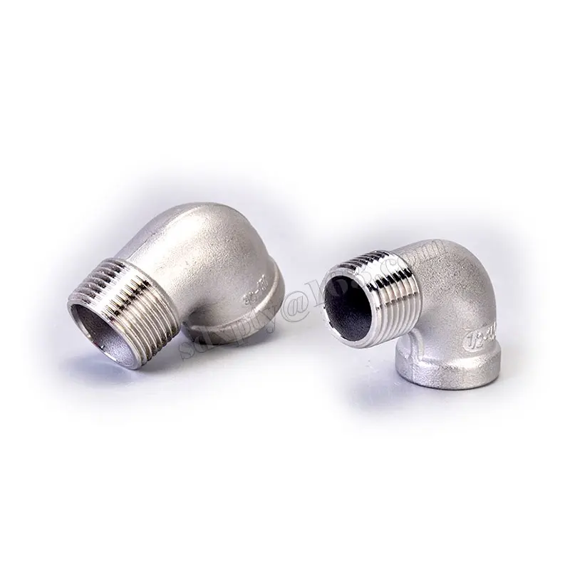 

1/8" 1/4" 3/8" 1/2" 3/4" 1" Tube Fitting Connectors Male and Female Thread Street Elbow 90 Degree Angled Stainless Steel Coupler