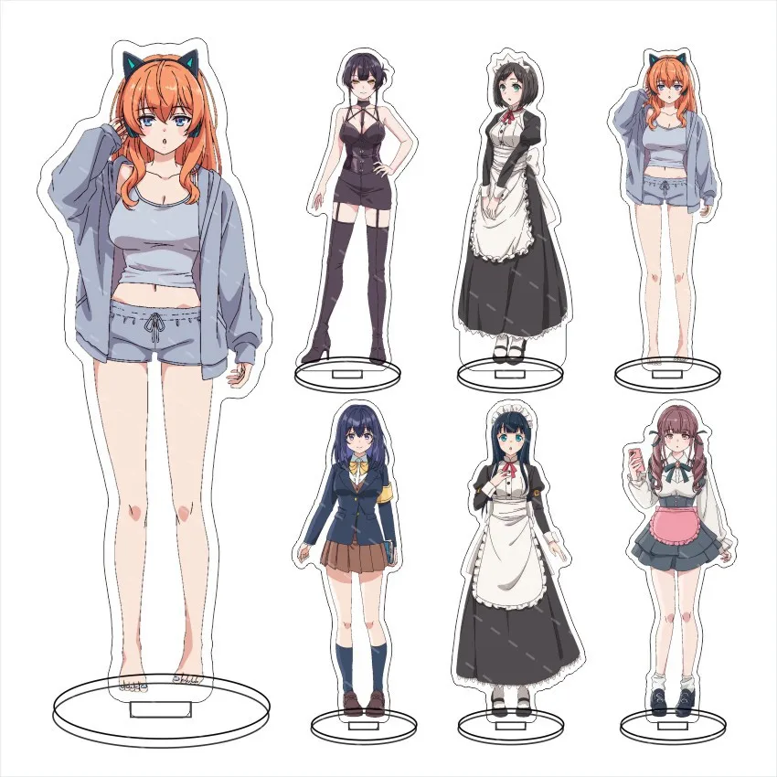 Show Me You With a Disgusted Look Iyanakao sare nagara o-pantsu misete moraitai Anime Stand Model Plate Decoration Desk Figure