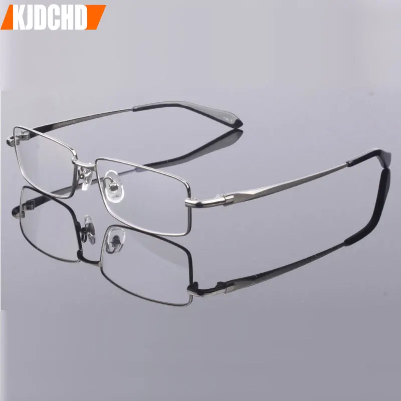 

KJDCHD Pure Titanium Eyeglasses Frame Men Myopia Optical Prescription Glasses Frames Spectacles Eyewear Metal Glasses Frame