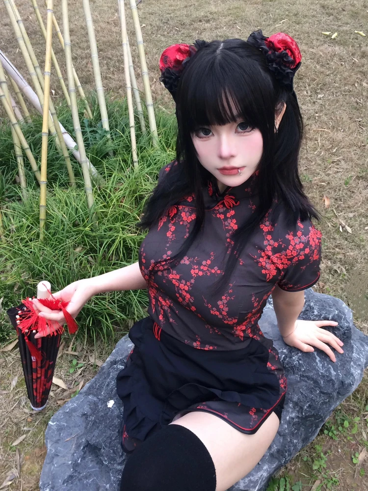 

New Chinese Sle Dr loween Cisas Cosplay orm Soft Girl Maid Skirt ort Daily Wear