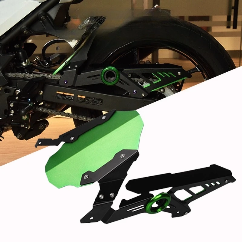 

Motorcycle Accessories For Kawasaki Ninja250 Ninja400 Ninja-250 Ninja-400 Z400 2018-2024 Rear Fender Mudguard Chain Guard Cover