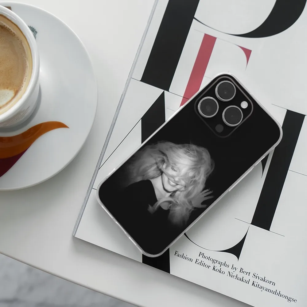 Capa de telefone cantor a-adele para iphone 16,15,14,13,12,11 plus, pro, max, zr,xs, x,7,8 plus, se, mini concha macia de silicone transparente