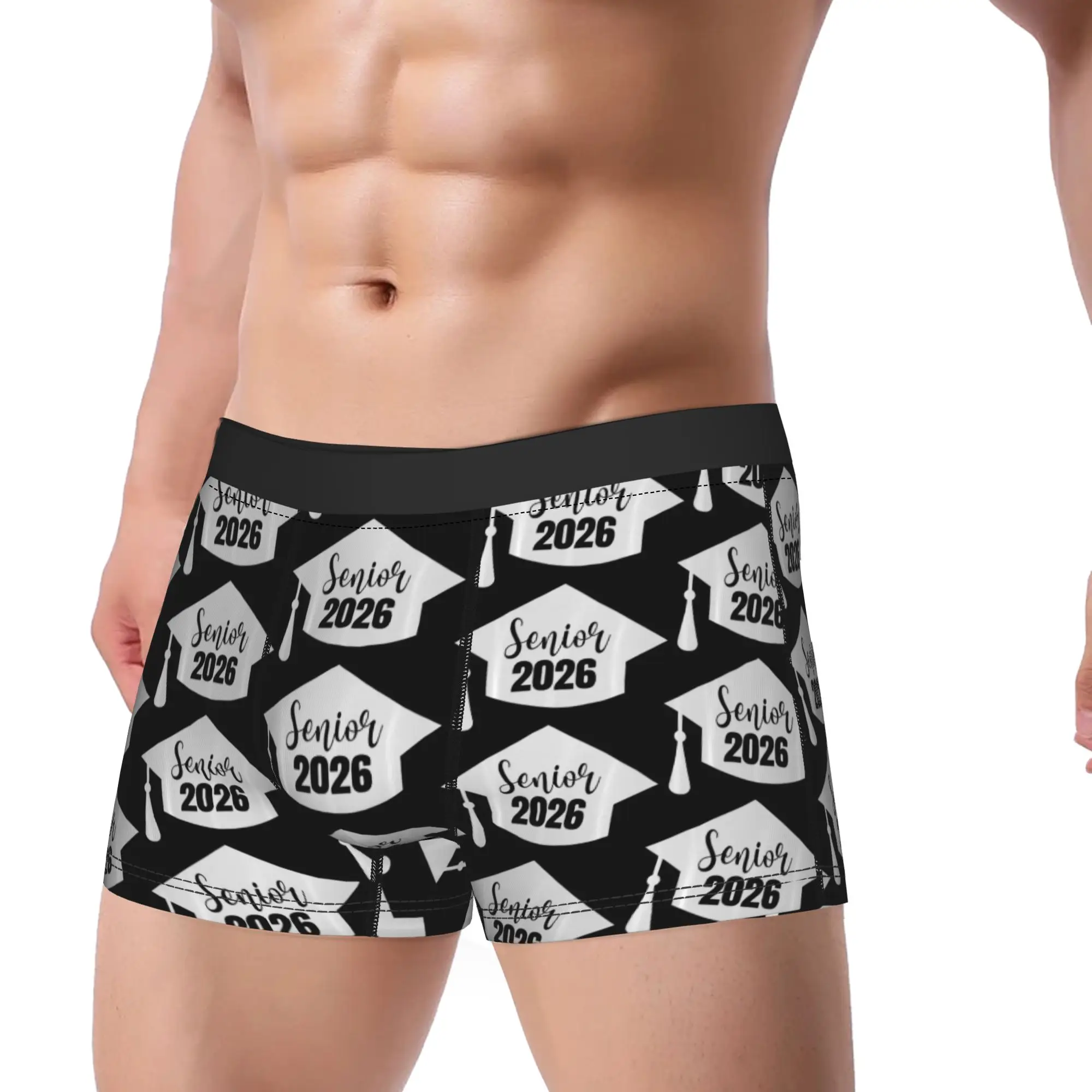 Graduation High School College Class Of 2026 Underpants Homme Panties Men's Underwear Comfortable Shorts Boxer Briefs