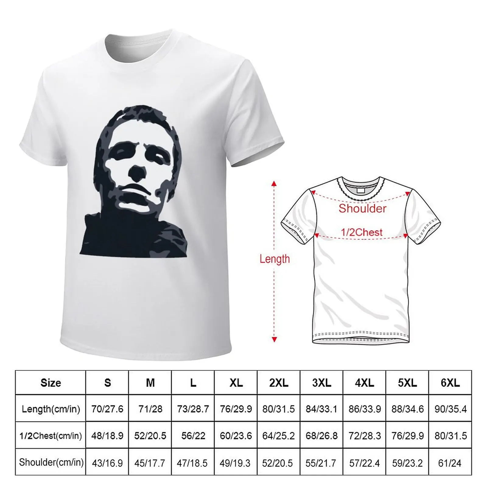 Liam Gallagher T-shirt summer clothes anime clothes customizeds plain black t shirts men