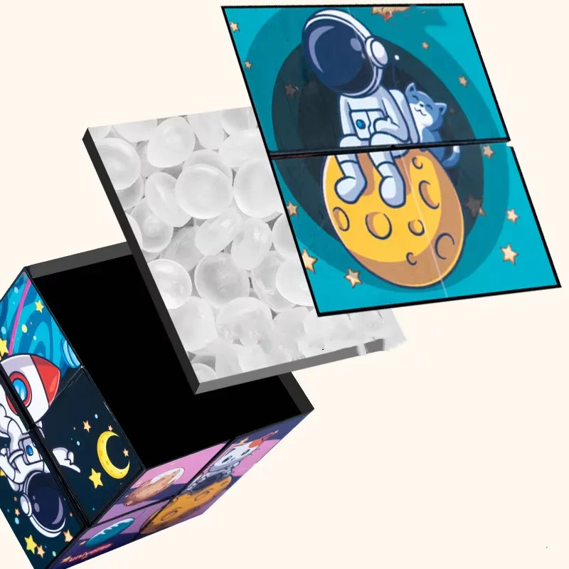 Crianças cubos mágicos jogos quebra-cabeças brinquedos adultos brinquedo de descompressão mudar formas geométricas jogo de mesa antiestresse presentes para crianças