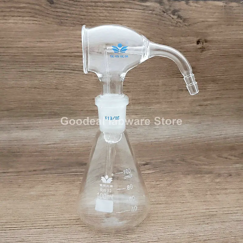 1pcs 25/50/100ml Lab conical THIN Layer CHROMATOGRAPHY spray Flask Glass chromogenic spray Bottle with rubber balloons