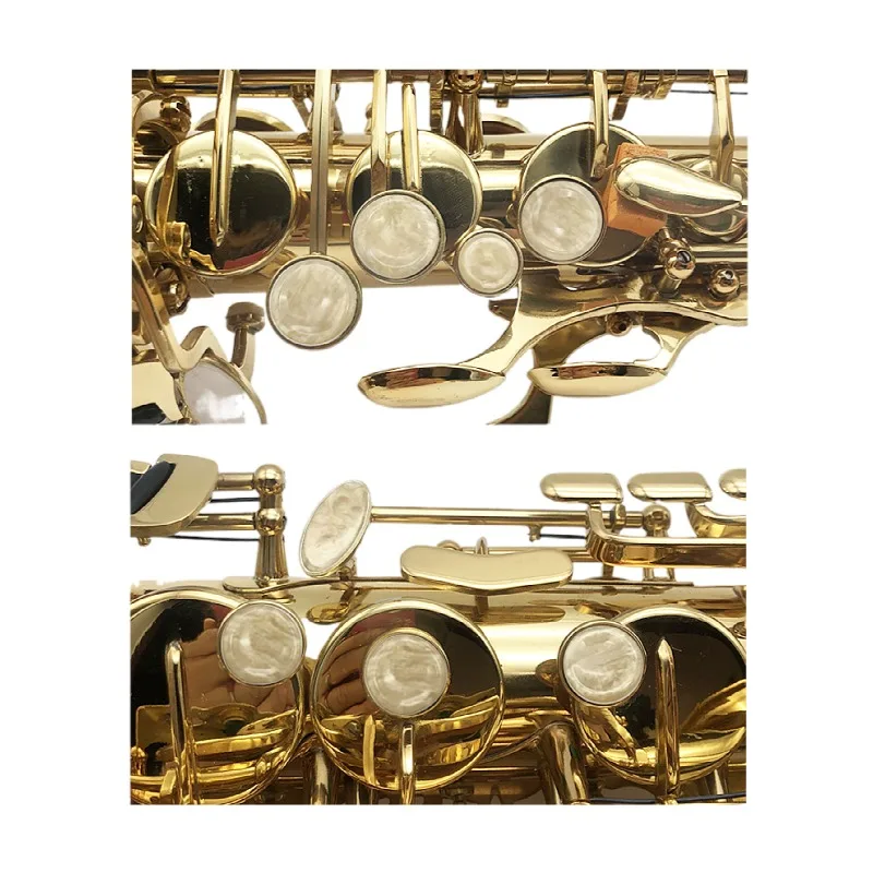 A set of 9 pcs Saxophone Plastic Key Button Inlays 3 Colors Available Sax Mica Snap Buttons