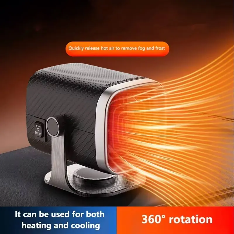 Car Home Heater 12V/24V Electric Cooling Heating Fan Electric Heater Fan Windshield Defogging Demister Defroster HOME Sup