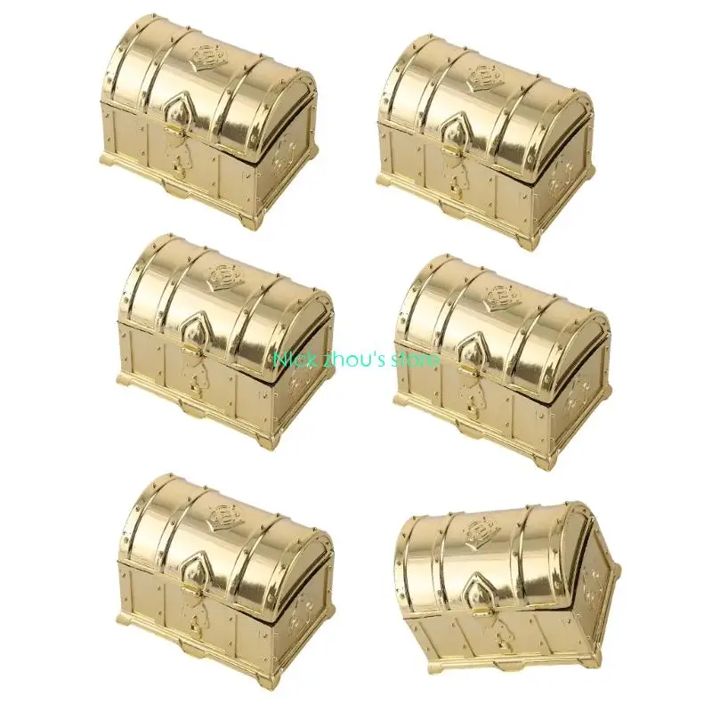 E15E 6PCS Wedding Favor Box With Easy Open Design Candy Box Jewelry Container For Special Occasion Reception Decoration