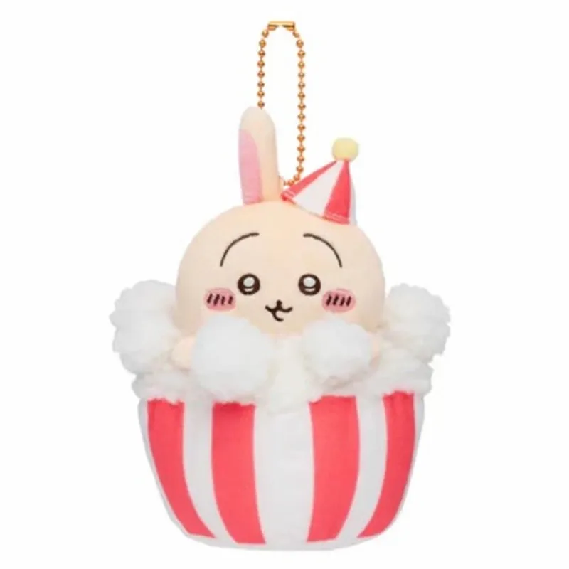 Chiikawa 自虐 Xiong Jiikawa Usaki Small Eight 遊園地ポップコーンぬいぐるみバックパックキーチェーンペンダント