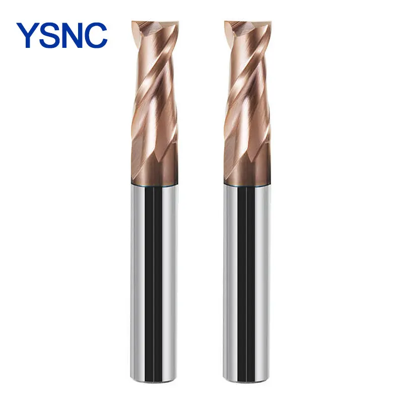 Fräser HRC55 Legierung Beschichtung Wolfram Stahl Werkzeug 2-Blatt-schaftfräser Großhandel Top Härte Fräsmaschine Fräser Für Metall