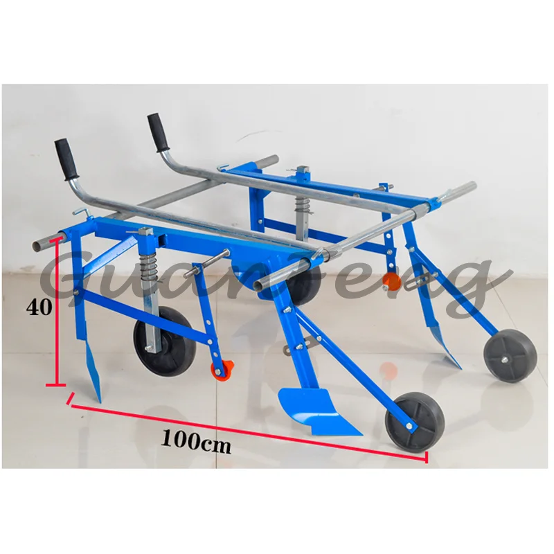 Hand‑Pulled Multifunctional Agricultural Mulching Machine, Manual Plastic Film Cover Laying Farm Tool