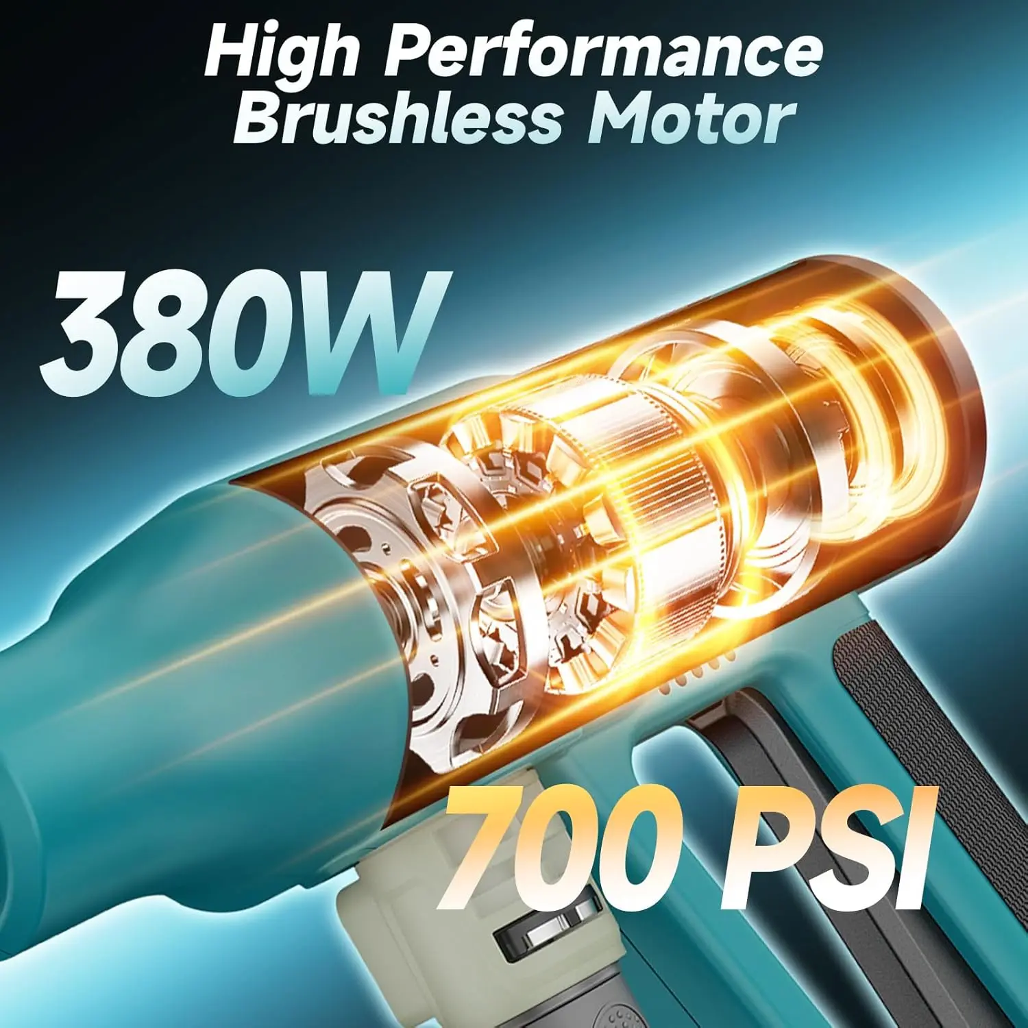 Бесщеточный электрический пистолет для мойки высокого давления, 250 бар, 4 передачи, мощность, домашний пистолет-распылитель для мойки автомобилей, аккумулятор Makita 18 В