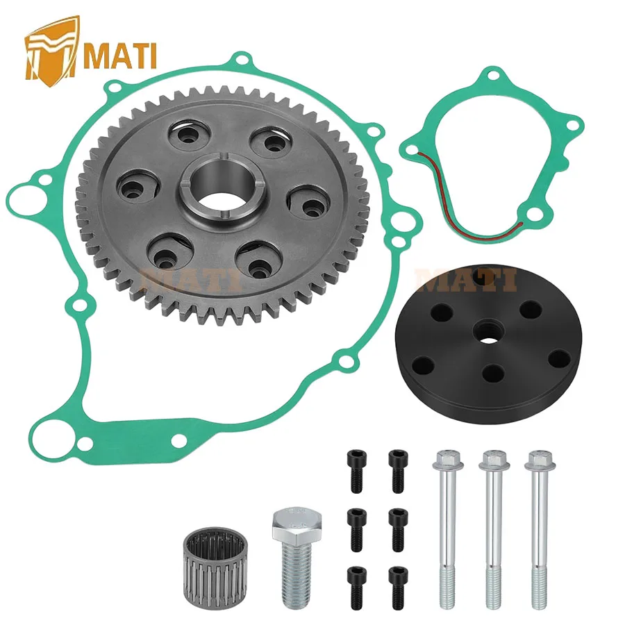 

MATI Fit for 2001 2002 2003 Yamaha Raptor 660 YFM660R Starter Starting Clutch One Way Gear Bearing Gasket Flywheel Puller Kit