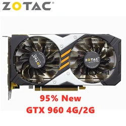 ZOTAC Video Card GeForce GTX 960 2GB 4GB 128Bit GDDR5 NVIDIA Graphics Cards GTX 960 2G 4G GPU Desktop PC Computer Game Screen