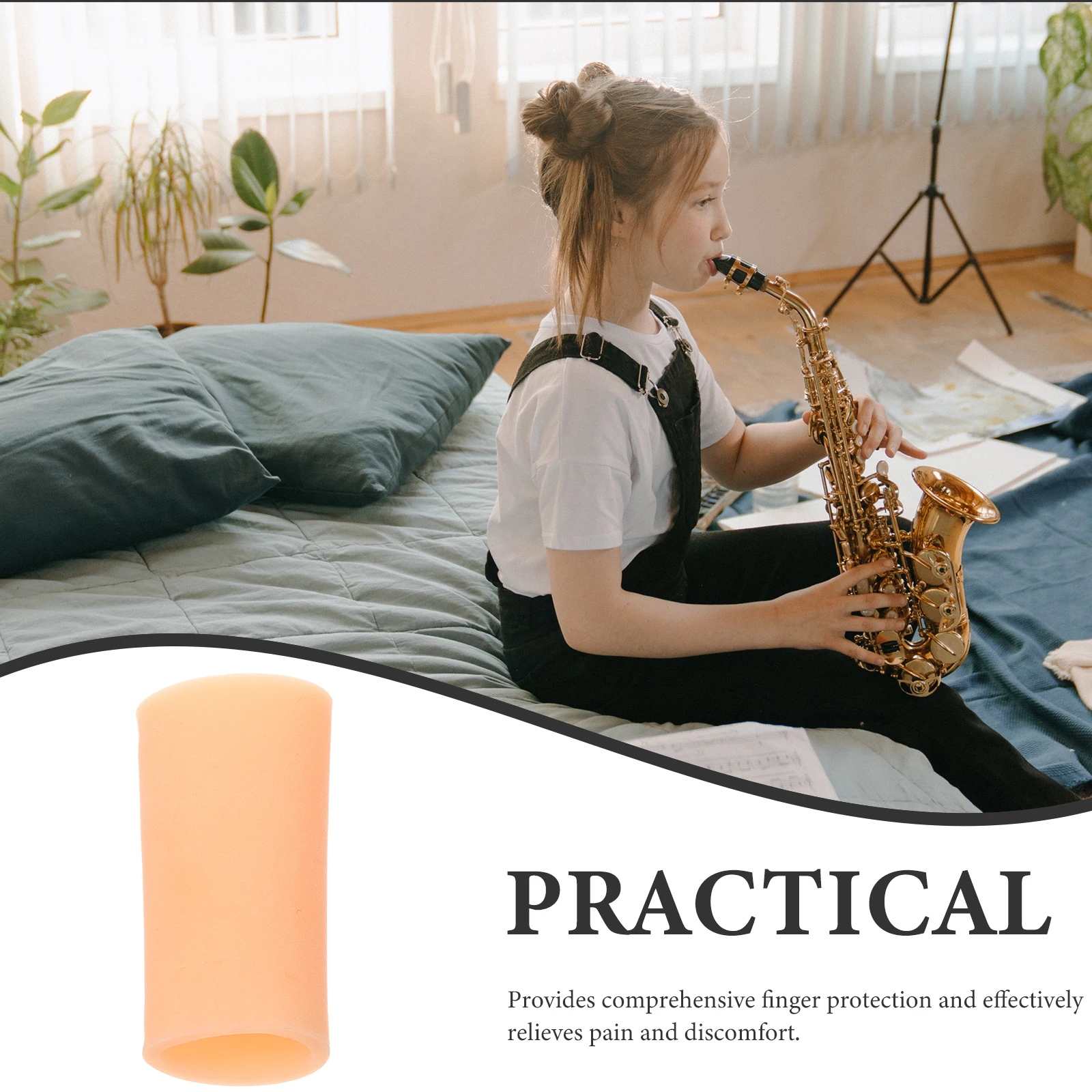 

Silicone Finger Protector Rest for Musical Instruments Thumb Cover Gel Clarinet Accessories Saxophone Thumb Sleeve
