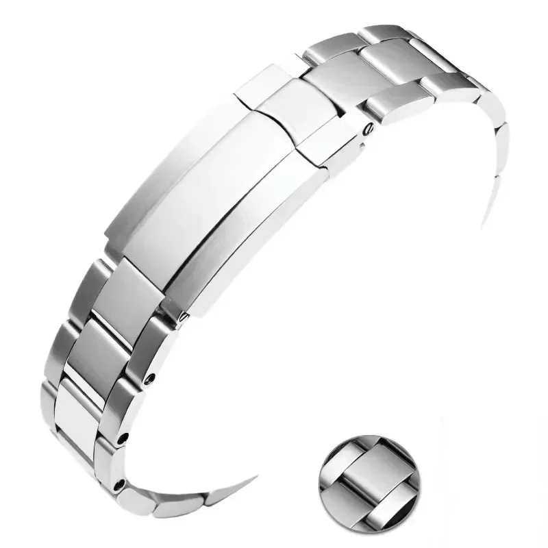 Solid Stainless Steel Watch Band For Rolex Oyster Perpetual Datejust DAYTONA SUBMARINER Luxury Men Watch Strap 20MM Bracelet