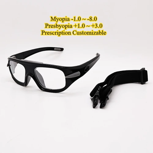 Imagen 2 del producto Gafas deportivas protectoras personalizables para miopía: patillas irrompibles y desmontables para baloncesto y fútbol |   Gafas de seguridad para exteriores
