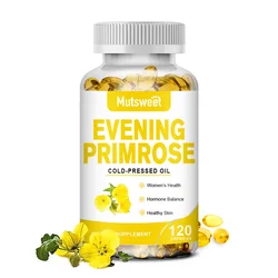 MUTSWEET Evening Primrose Oil  Supplement Capsules Softgels Skincare Face Firming Female Hormone Balance Immunity Beauty Health