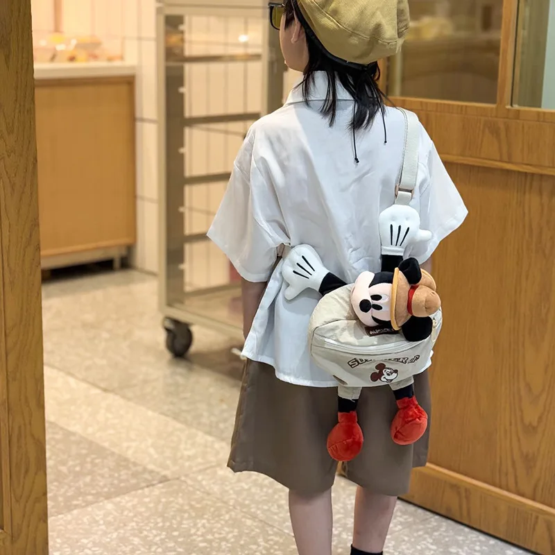   Disney New Cartoon Mickey High Quality Bag High-appearance-level Ins Style Cute Fashion Camping Crossbody Bags Travel Backpa