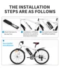 Fzft-電動自転車用バッテリーカートリッジ,52vバッテリー,30a,USB充電,bms,オリジナルの21700リチウムイオンバッテリー,1000w,18650, 48v,25ah 6
