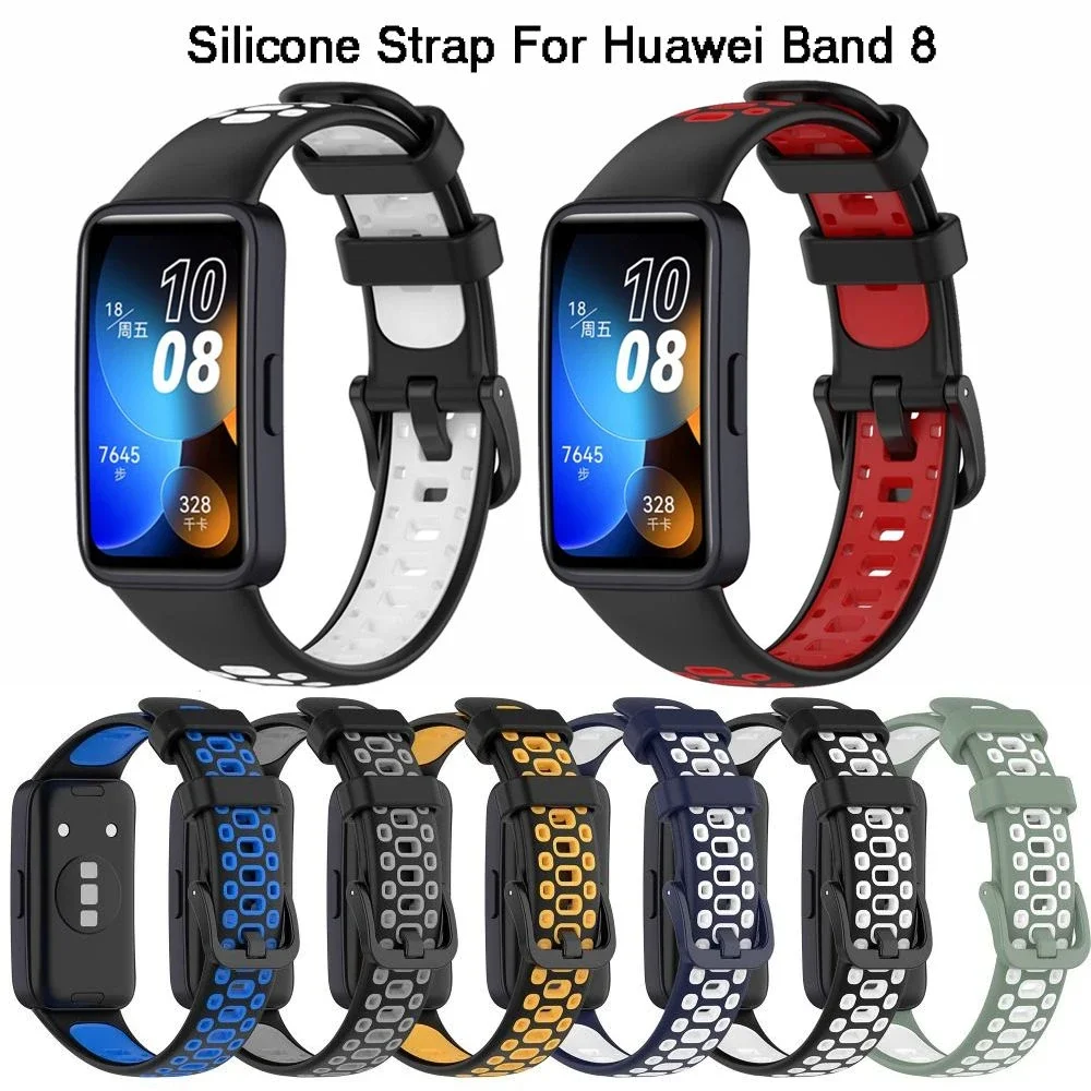 

Silicone Strap For Huawei Band 8 9 SmartWatch Breathable Wristband Correa Bracelet for Huawei Band 9 8 NFC Sports Watchband