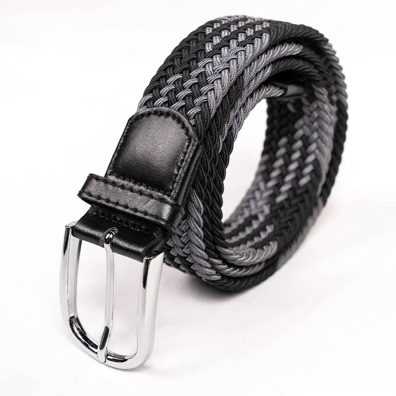 

Outdoor Sports Canvas Belt Unisex Fashion Casual Jeans Accessories Pin Buckle Girdle Luxury Elastic Nylon Braid Youth Waistband