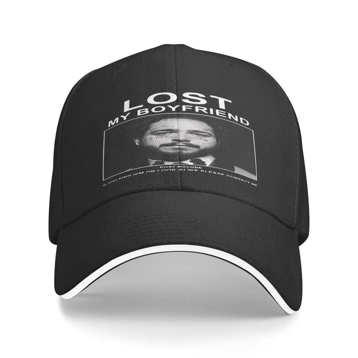 P-Posts Lost My Boyfriend Sun Cap Mens Hat Baseball Caps Baseball Cap For Men Man Hat Baseball Cap