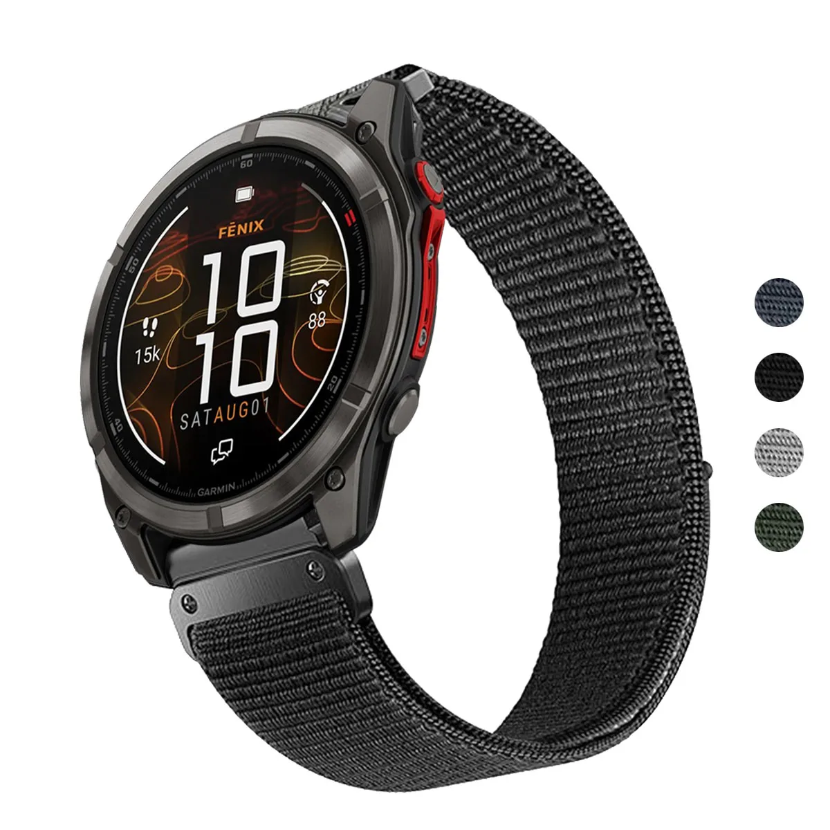 22mm 26mm QuickFit Uhrenarmband für Garmin Fenix 8pro E 7X 7 Fenix 6X 6 5X 3HR Gewebtes Nylon-Armband Forerunner 970/Quatix 8 Armband