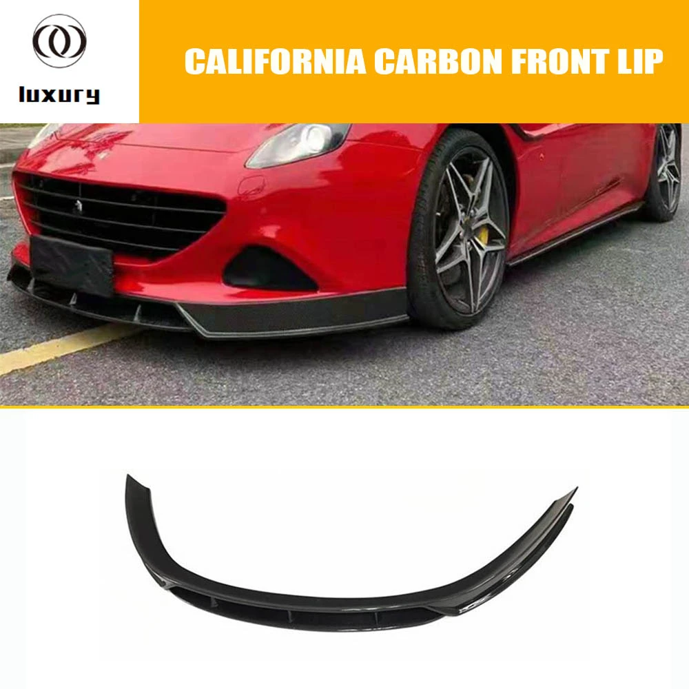 

Carbon Fiber Front Bumper Chin Lip Spoiler Splitter For Ferrari California 2015-UP Body Kit Protector