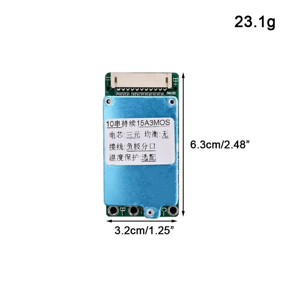 BMS 10S 36V 15A lityum pil koruma levhası PCB Li-ion BMS pil PCM takım elektrikli bisiklet için