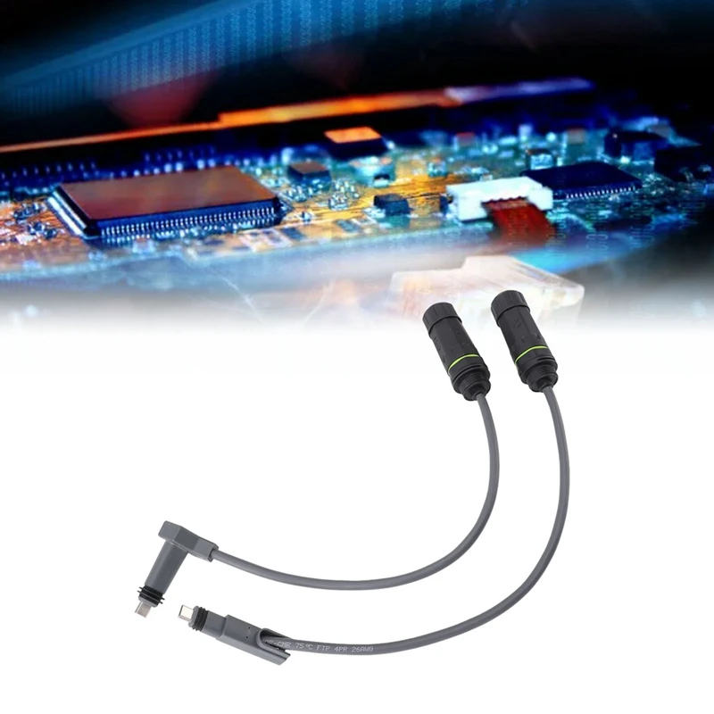 SpX 플러그-RJ45 어댑터, Starlink 1200Mbps IP68 방수 이더넷 익스텐션 케이블 플러스, Dishy 및 라우터용, 2 개