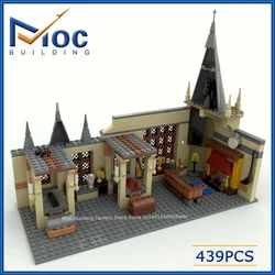 MOC Classic Movie Series Scene Dormitory And Common Room Playspace Model DIY Assemble Bricks Creative Toys Collection Gifts
