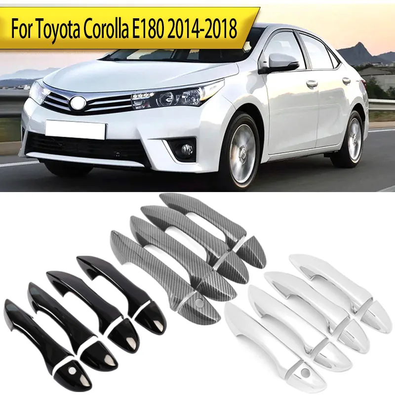 

For Corolla E180 2014-2018 4-Door Handle Cover Decorative Trim Pieces accessories sticker car styling