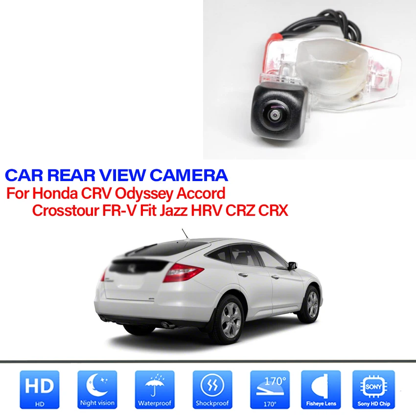 170° HD Vehicle Rear View Reverse Camera For Honda CR-V CRV i-VTEC i-CTDI 5D 2007 2008 2009 2010 2011 2012 2013 high quality RCA