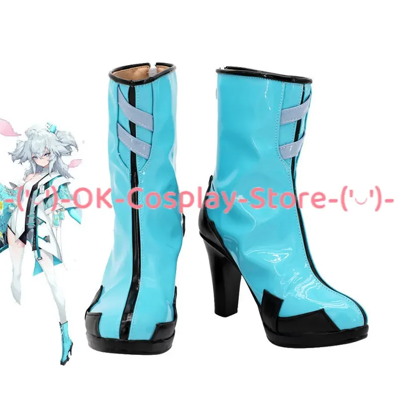 Florence Cosplay Shoes Game Girls Frontline Project Neural Cloud Cosplay Prop PU Leather Shoes Halloween Boots Custom Made