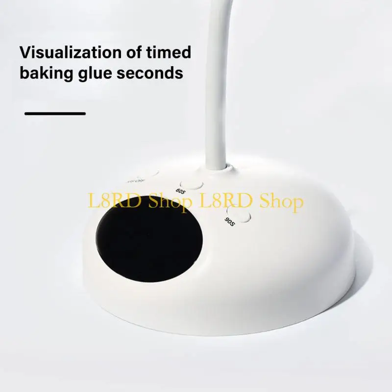 L8rd Quick-Drying Light UV LED Nagellamp Oplaadbare nagellamp Flexibele nageldroger met ronde basis voor nagels salons