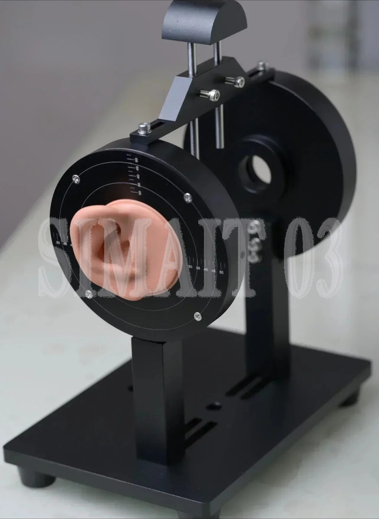 Headphone Test Stand with IEC711 Ear Simulator - R&D Frequency Response Curve Measurement