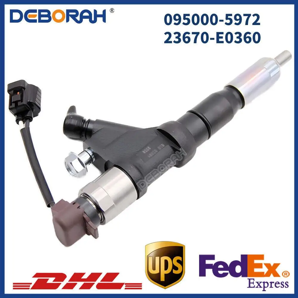 

Common Rail Diesel Fuel Injector 095000-5972 23670-E0360 For HINO 700Series E13C