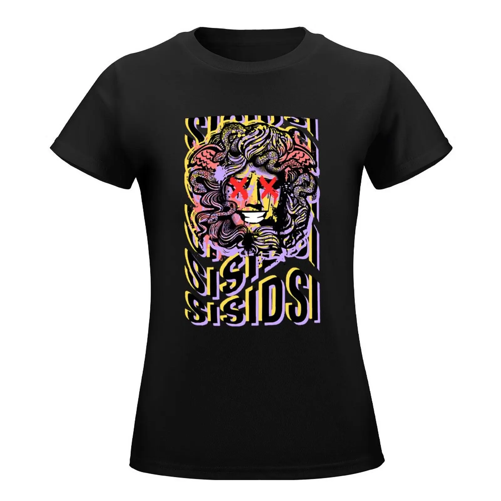 sisidsi T-Shirt shirts graphic tees customs design your own Short sleeve tee blanks t-shirt dress for Women long